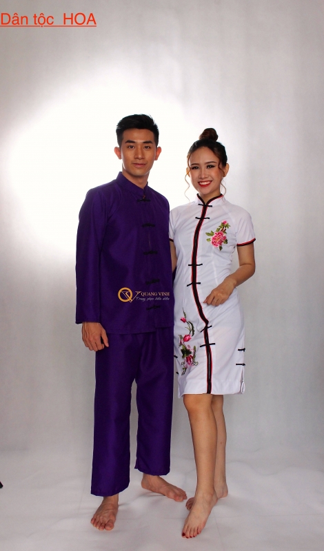 Trang phục dân tộc Hoa nam,nữ 01
